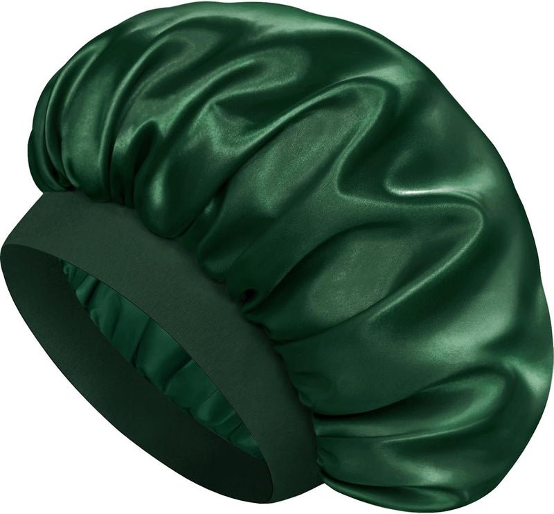 Doitory Store Satin Silk Bonnet for Sleeping, Double Layer Silk Sleep Cap for Men & Women, Soft Satin Lined Bonnet for Curly Hair - Image 1